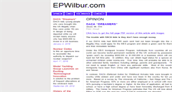 Desktop Screenshot of epwilbur.com